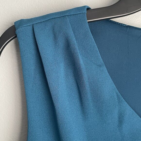 NEW Grace Karin Sleeveless Career Dress Size M V-Neck Ruched Bodycon Wrap Pencil - Picture 5 of 16